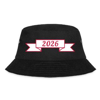 2026 Banderole eckig | Vectorgraphic - Bucket Hat - Schwarz - Vorne - Lela (165cm)