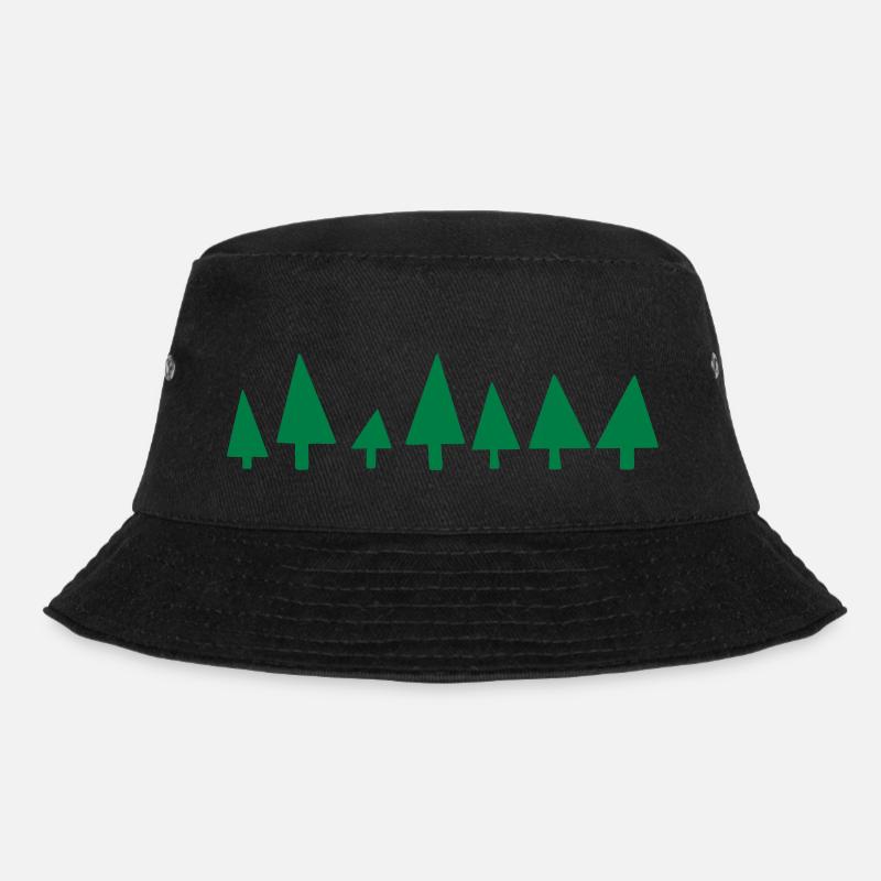 Tannenbaum - Bucket Hat - Schwarz