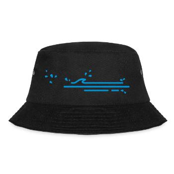 Rutschpartie / Slidepath (1c) - Bucket Hat - Schwarz - Vorne - Lela (165cm)