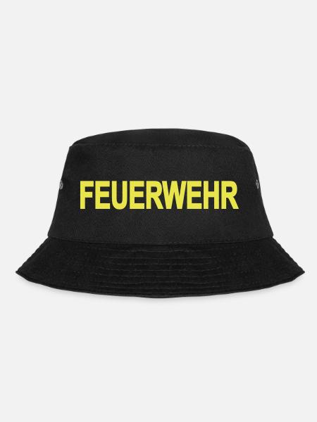 FEUERWEHR ohne Rahmen - Freiwillige Feuerwehr FW01 - Bucket Hat - Schwarz