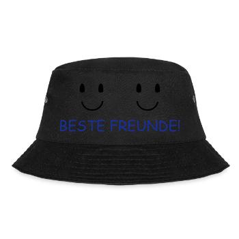 Beste Freunde - Bucket Hat - Schwarz - Vorne - Lela (165cm)