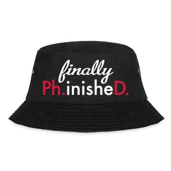 Phd - Bucket Hat - black - Front - Lela (165cm)