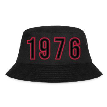 1976 Year Number - Bucket Hat - black - Front - Lela (165cm)