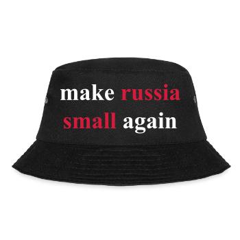 make russia small again - Bucket Hat - Schwarz - Vorne - Lela (165cm)