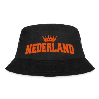 nederland met kroon - Bucket Hat - black - Front - Lela (165cm)