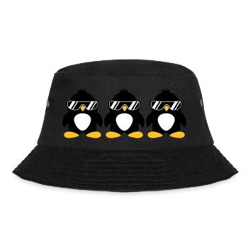 Penguin Team - Bucket Hat - Schwarz - Vorne - Lela (165cm)