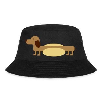 Hot-Dog - Bucket Hat - Schwarz - Vorne - Lela (165cm)