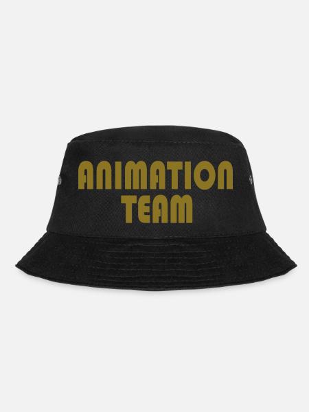 animation team - Bucket Hat - Schwarz