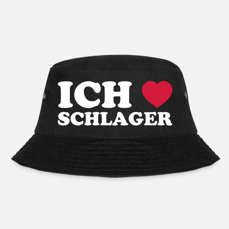 ICH LIEBE SCHLAGER - Bucket Hat - Schwarz
