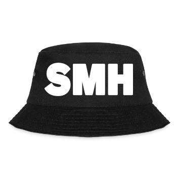 SMH | Text Slang - Bucket Hat - black - Front - Lela (165cm)