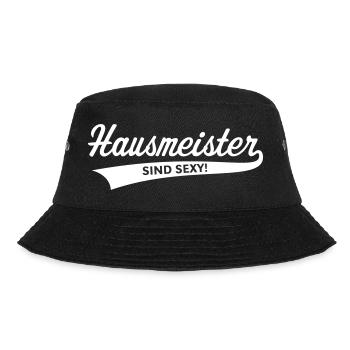 Hausmeister Sind Sexy! (Facility Manager / White) - Bucket Hat - Schwarz - Vorne - Lela (165cm)