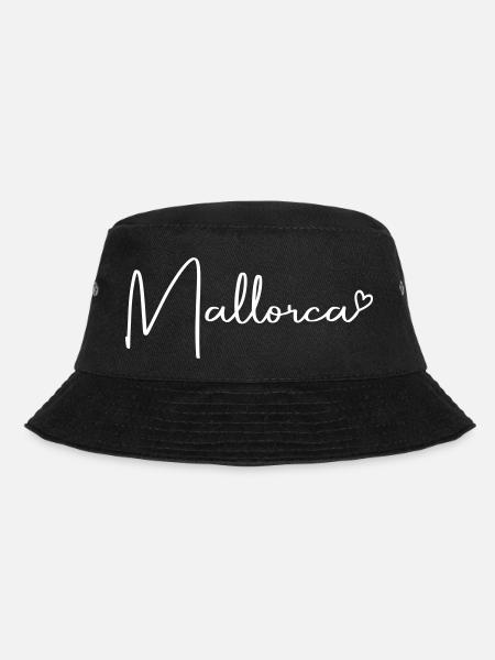 Mallorca Herz - Bucket Hat - Schwarz