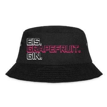 Eis Pink Grapefruit Gin - Bucket Hat - Schwarz - Vorne - Lela (165cm)