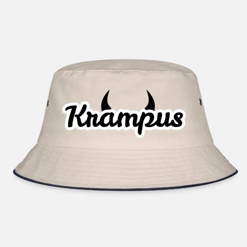 Krampus mit Hörnern Bucket Hat
