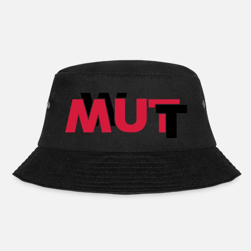 Wut oder Mut - Bucket Hat - Schwarz