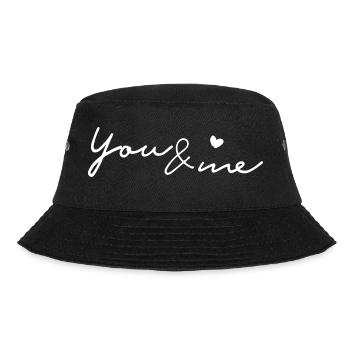 you&me - Bucket Hat - Schwarz - Vorne - Lela (165cm)