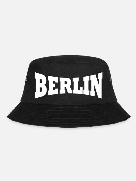 Berlin Schriftzug - Bucket Hat - Schwarz