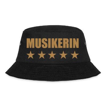 Musik / Musiker / Music / Musician - Bucket Hat - Schwarz - Vorne - Lela (165cm)