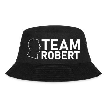 team robert kopf weiss - Bucket Hat - Schwarz - Vorne - Lela (165cm)