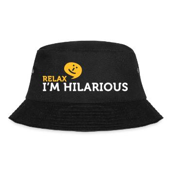 Relax Yourself. I'm Totally Funny! - Bucket Hat - black - Front - Lela (165cm)