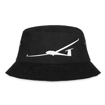 Ventus Segelflugzeug - Bucket Hat - Schwarz - Vorne - Lela (165cm)