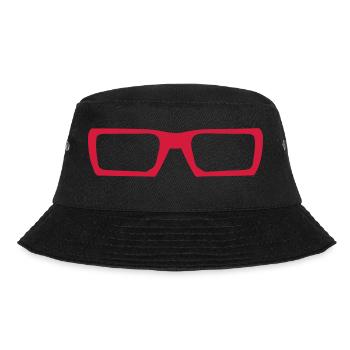 9102 futuristische Sonnenbrille - Bucket Hat - Schwarz - Vorne - Lela (165cm)