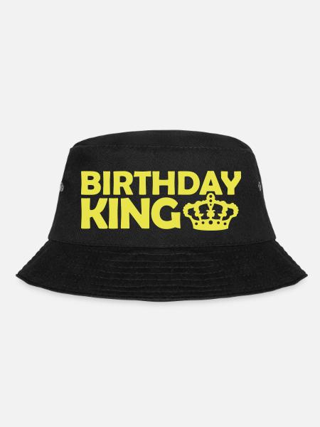 Birthday King Party Logo - Bucket Hat - Schwarz