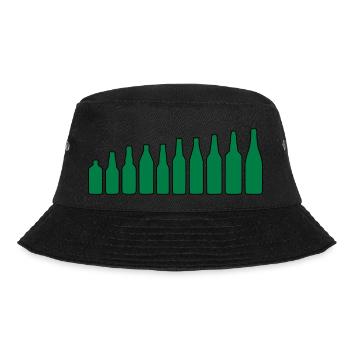 Bierflaschen - Bucket Hat - Schwarz - Vorne - Lela (165cm)