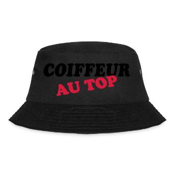 FRISEUR AN DER SPITZE - Bucket Hat - Schwarz - Vorne - Lela (165cm)