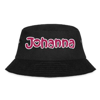 Johanna surname first name maiden name baptism name day - Bucket Hat - black - Front - Lela (165cm)