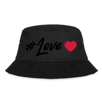 Love Heart - Bucket Hat - black - Front - Lela (165cm)