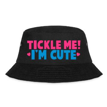 Tickle mich, ich bin süß! - Bucket Hat - Schwarz - Vorne - Lela (165cm)