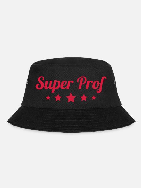 Ecole / Prof / Instit / Professeur / Instituteur - Bucket Hat - black
