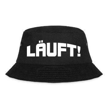 Läuft! - Bucket Hat - Schwarz - Vorne - Lela (165cm)