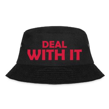 Deal with it Lustig - Bucket Hat - black - Front - Lela (165cm)