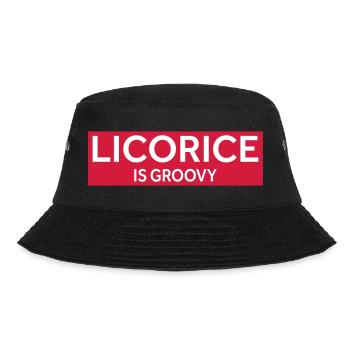LICORICE IS GROOVY - Bucket Hat - Schwarz - Vorne - Lela (165cm)