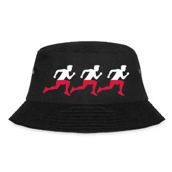 Poland Poland Polish 3 Friends Striker Race Fan - Bucket Hat - black - Front - Lela (165cm)