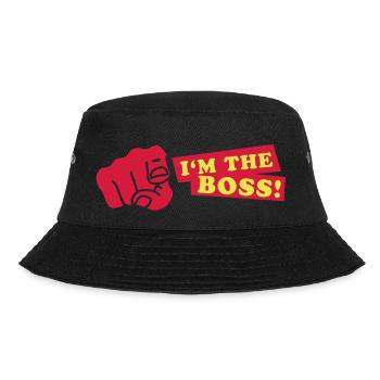 im_the_boss__f2 - Bucket Hat - Schwarz - Vorne - Lela (165cm)