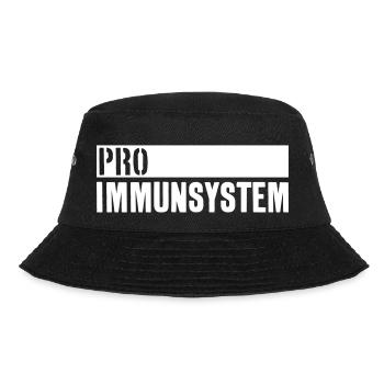PRO IMMUNSYSTEM IMPFEN - Bucket Hat - Schwarz - Vorne - Lela (165cm)