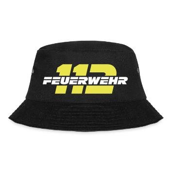 Feuerwehr 112 - Bucket Hat - Schwarz - Vorne - Lela (165cm)