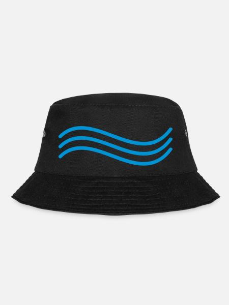 Welle - Bucket Hat - Schwarz