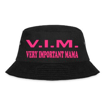 Very important mama - Bucket Hat - black - Front - Lela (165cm)