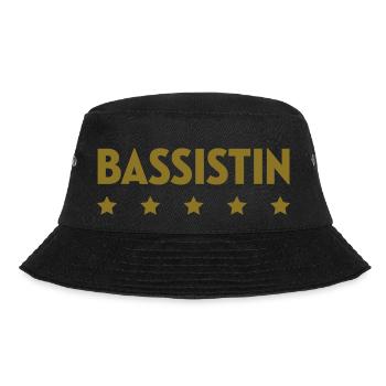 Bassist Bassistin Bassgitarre Gitarre Bass Musik - Bucket Hat - Schwarz - Vorne - Lela (165cm)