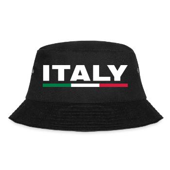 Italy - Bucket Hat - Schwarz - Vorne - Lela (165cm)