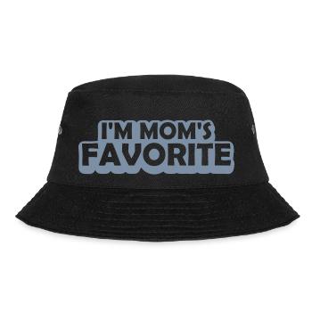 I m mom s - Bucket Hat - Schwarz - Vorne - Lela (165cm)