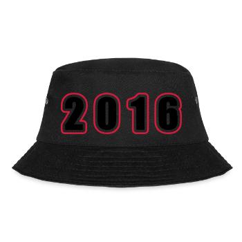 2016 Year Birthday - Bucket Hat - black - Front - Lela (165cm)