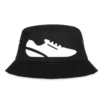 Running Sport Schuh Symbol Minimal Icon Vektor - Bucket Hat - Schwarz - Vorne - Lela (165cm)
