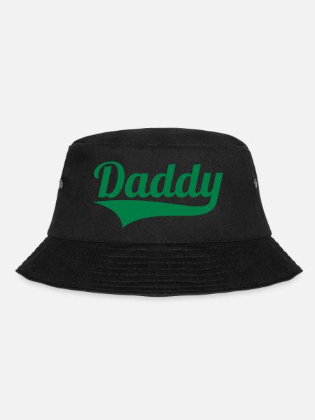 DADDY + (YOUR OWN TEXT) - Bucket Hat - black