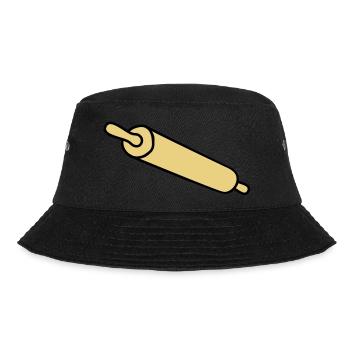 rolling_pin - Bucket Hat - Schwarz - Vorne - Lela (165cm)
