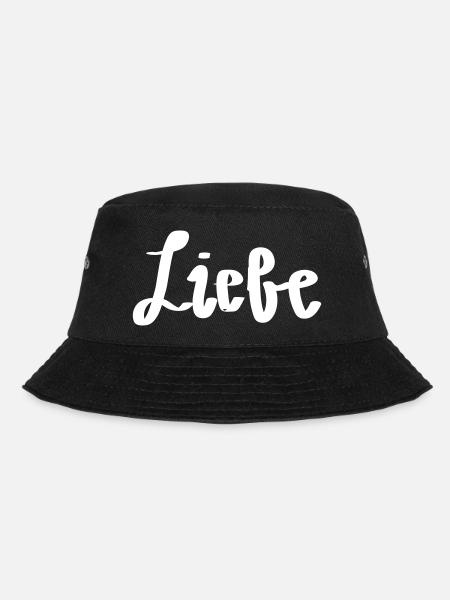 liebe - Bucket Hat - Schwarz